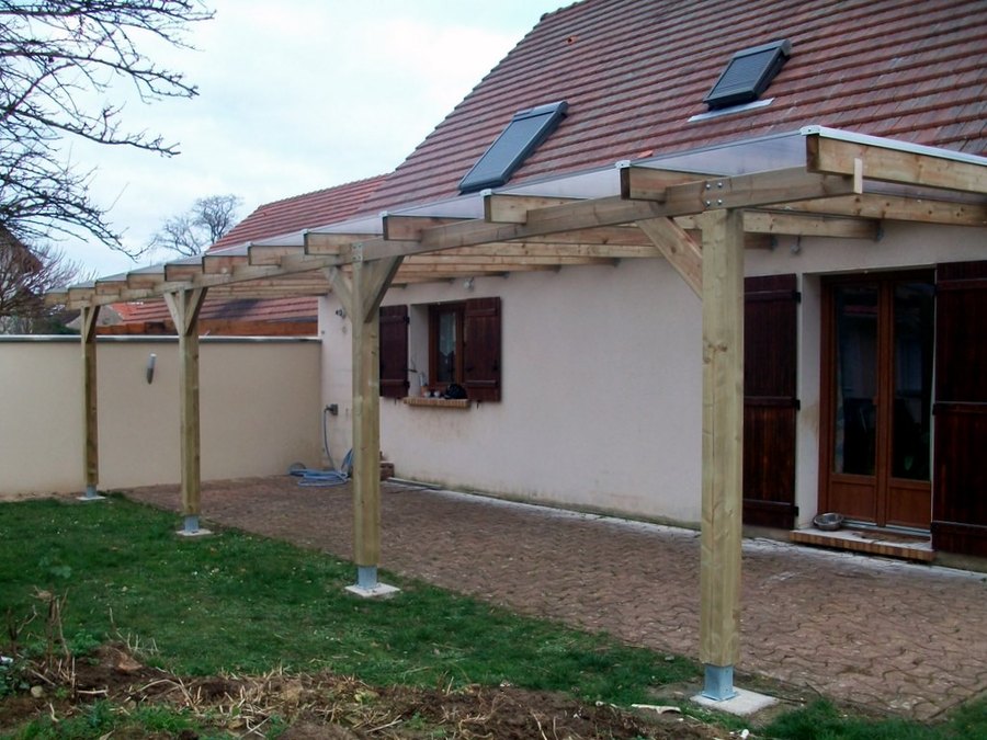 pergola bois polycarbonate en kit
